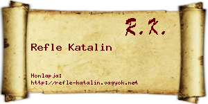 Refle Katalin névjegykártya